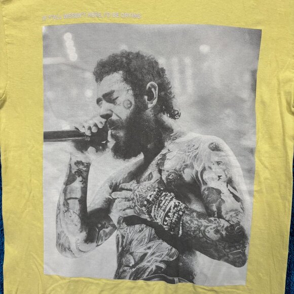 Post Malone If Yall Weren't Here I'd Be Crying Tour Tee M - Picture 2 of 4